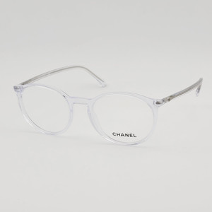 ﻿[샤넬] CH3372 660 CHANEL 원형 투명 클리어 심플한 뿔테 안경테